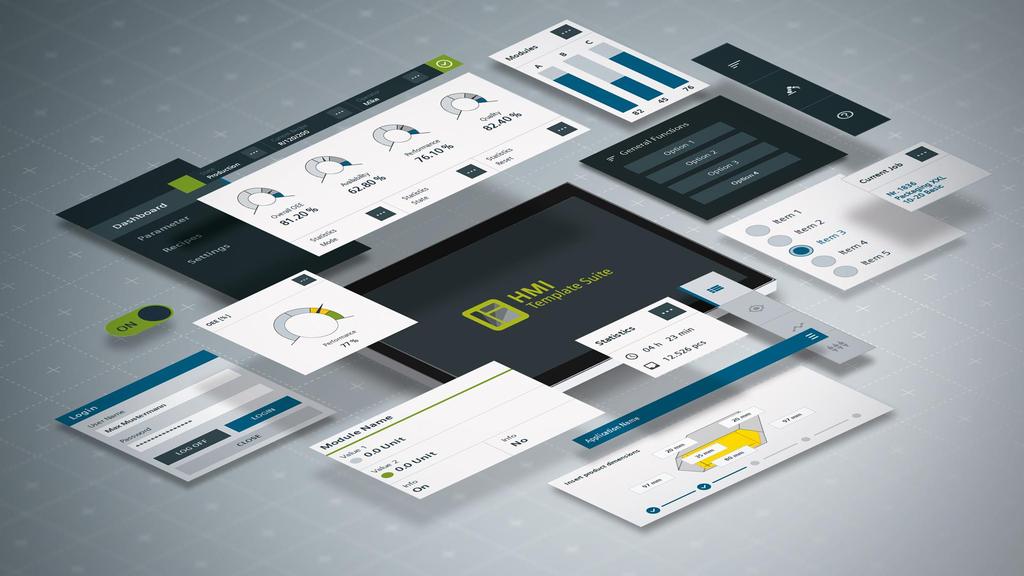 HMI Template Suite Design systém