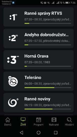 Kategória Naživo