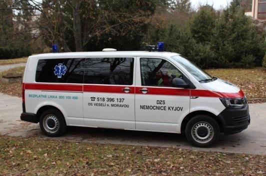 Zakoupená vozidla v roce 2019: Sanitní vozidla 2ks Pořízením nových sanitních vozidel