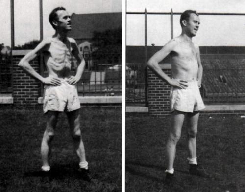 Minnesota Starvation Experiment 1944-1945 Recovery period 70 kg původně zcela zdravý muž potřebuje