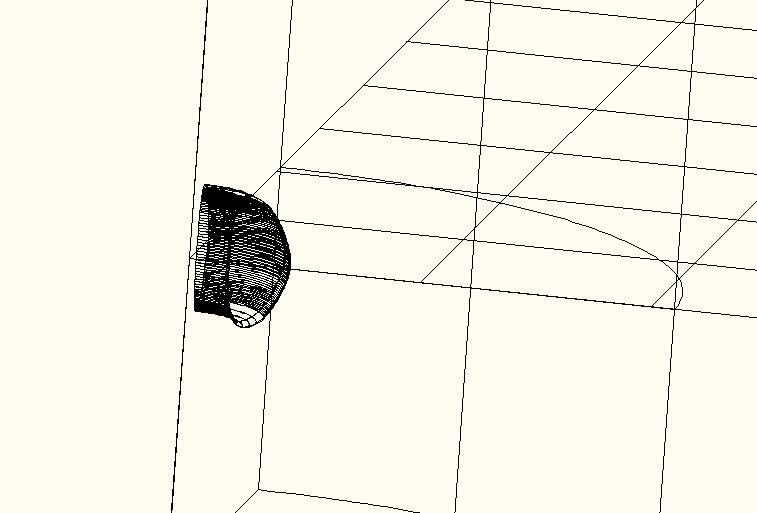 30 Znázornění elementu Pro zjednodušení postupu byl model komory vytvořen v programu AutoCAD a dále exportován do prostředí programu ANSYS, kde byly vytvořeny jednotlivé objemy a dále rozděleny na