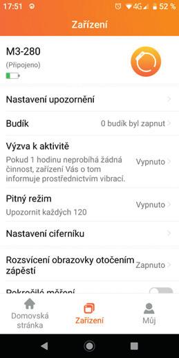 Nastavení hodinek Hodinky se nastavují pomocí aplikace Fit Cloud Pro v telefonu. Ve spodní části obrazovky aplikace stiskněte ikonu Zařízení.
