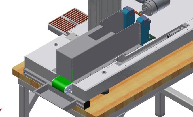 [11] Parametry zvoleného dopravníku MINI 24 V: - Osová vzdálenost bubnů R = 452 [mm] - Šířka rámu C = 100 [mm] - Zatížení dopravníku = 5[kg m -1 ] - Pohon 24 V DC - Rychlost pásu 0,2-18 [m