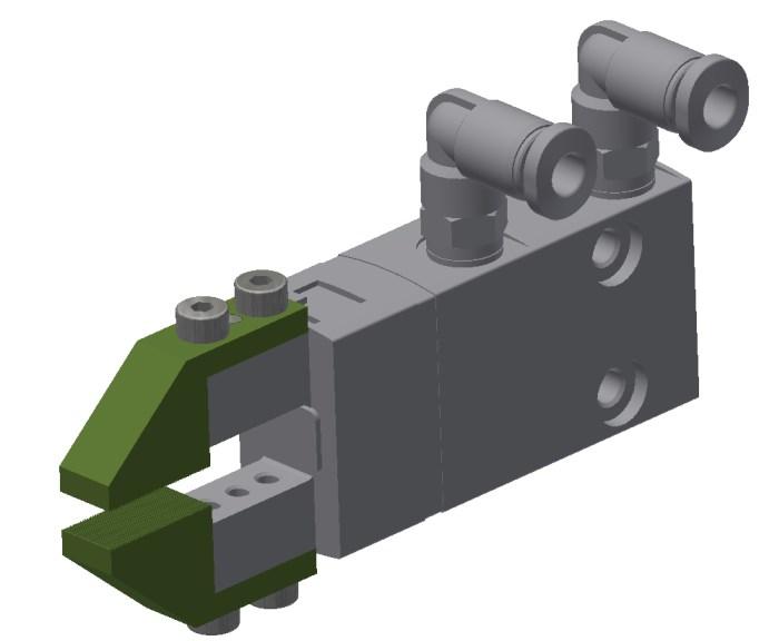 6.3 Úchop vzorků Robot je dodáván bez čelistí, a proto je nutné specifikovat čelisti z katalogu výrobce.
