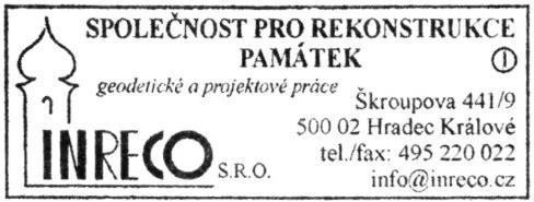 INRECO, s.r.o. Škroupova 441/9 500 02 Hradec Králové mobil 775 777 810 e-mail: info@inreco.