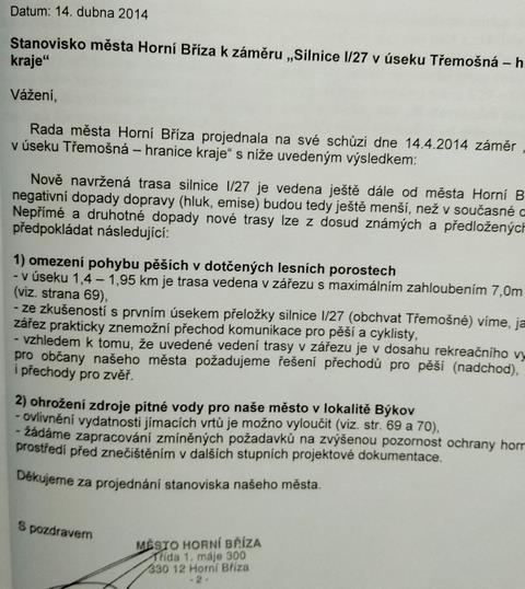 30 Výsledné stanovisko