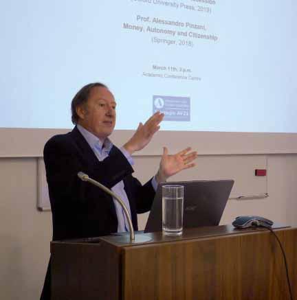 Představení činnosti jednotlivých útvarů FLÚ Alessandro Pinzani (hostující profesor v Centru globálních