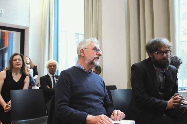 Martin Pšenička (Katedra divadelní vědy Filozofické fakulty UK, Praha) zleva: Edith Hall,