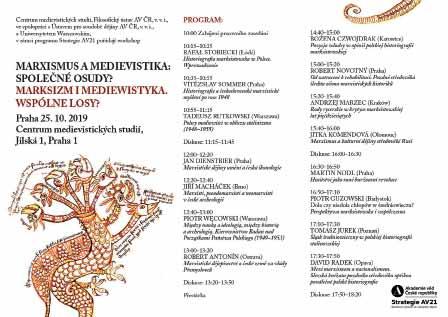 Společná pracoviště s vysokými školami Plakát k workshopu Marxismus a
