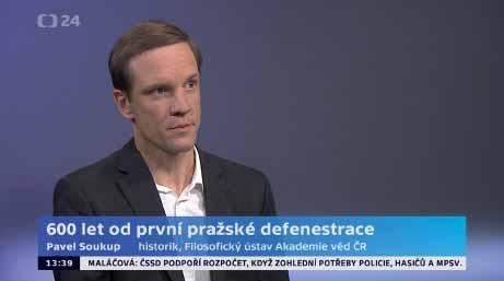 Vystoupení v televizním a internetovém vysílání Pavel Soukup, rozhovor k