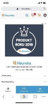 Platba za zobrazení display reklamy na Heurece. V FY2019 dosaženo 41,5M EUR.