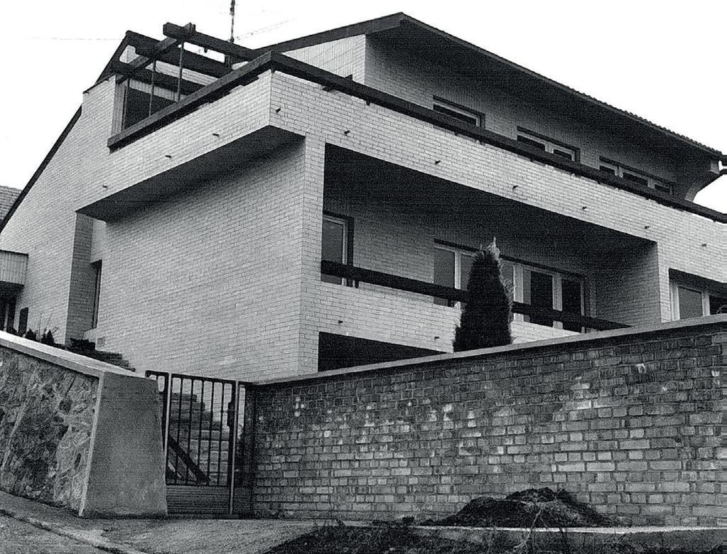 1038/1982 Exteriér vily bonového krále Jozefa Zelíka v ulici Stará vinárská v Bratislavě (stav