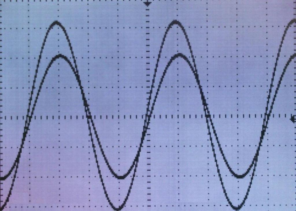 U 2 = 1,64 V U 1 = 0,72 V Obr. 38: Zisk na vedení Výpočet napěťového zisku se provedl podle vzorce č.
