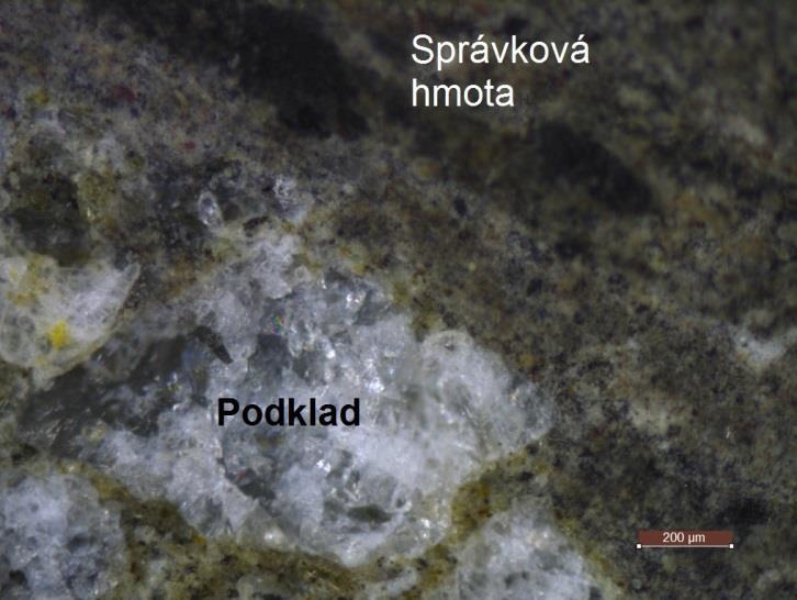 Tato skutečnost je předpokladem kvalitní přilnavosti správkové hmoty k podkladu. Ze snímku (obr.