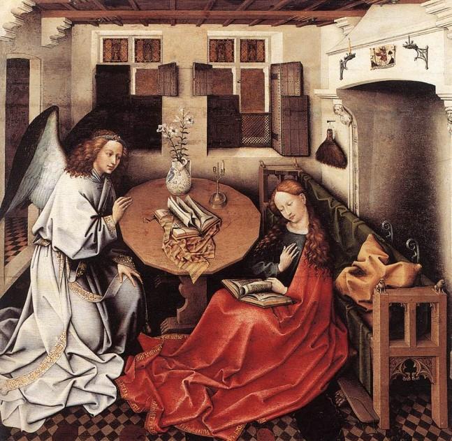 střední deska se Zvěstováním, 1425