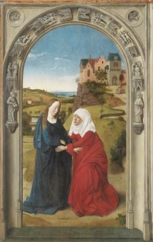 Navštívení, kolem 1445 34. Mistr E.S.