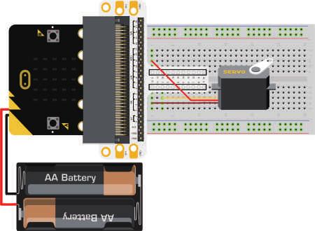 8.Servo Seznam součástek 2 4 5 x Micro:bit deska x Micro:bit modul pro kontaktní pole x Kontaktní pole x Mini