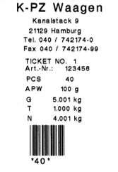 DC 3,2 A Interface RS232, USB Version Thermo-Direkt Paper Papierbreite: 58mm, 20m, Ø40mm Rollerprinter DR 7