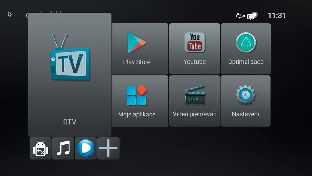Poloha obrazovky nastavuje velikost fyzického obrazu. Pokud špatně vidíte okraje, snižte velikost pod 100 %. HDMI CEC je funkce, která automaticky zajišťuje komunikaci Android Boxu a připojené TV.