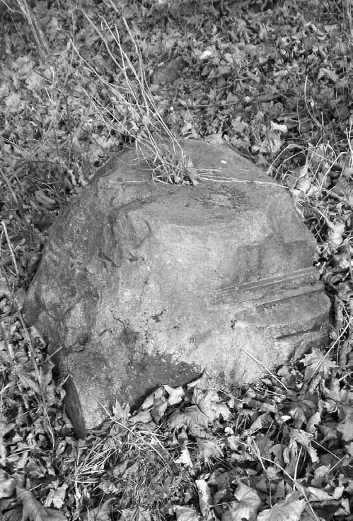 31) Dne 17. srpna 1916 večer byl mezi Rudoltovicemi Podstavec pomníku na hřbitově. Foto J. Krejčová, 2010.