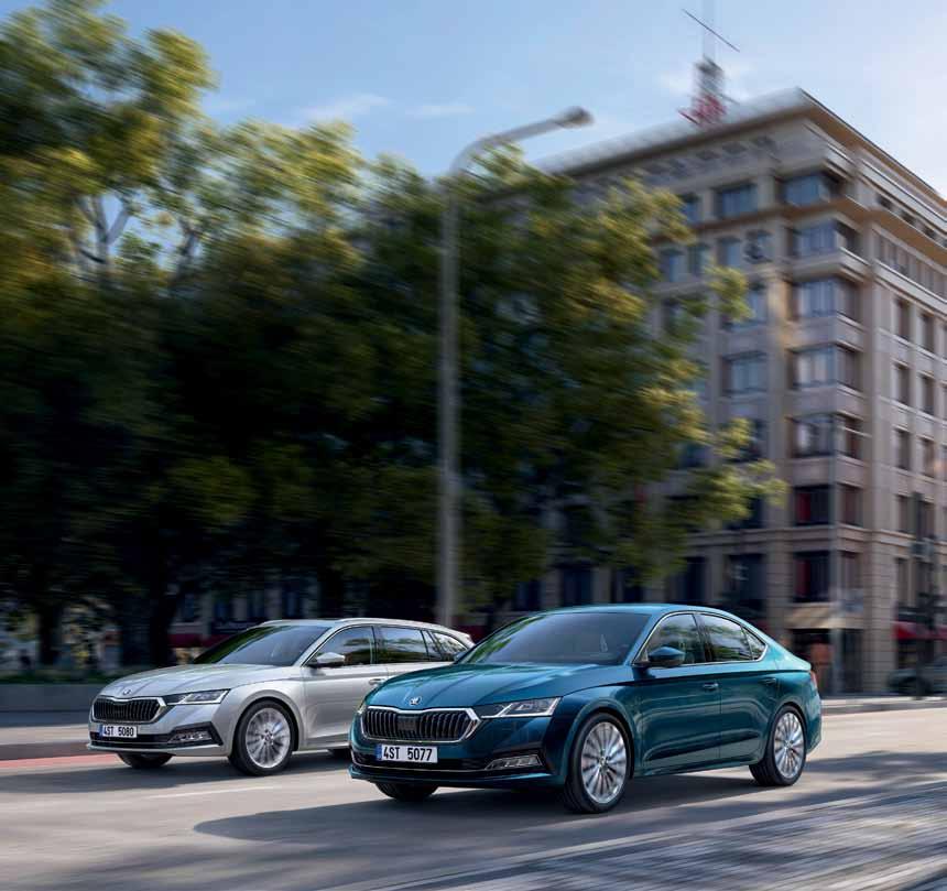 POKROK ZA POKROKEM * * od roku 1959 až dodnes Kombinovaná spotřeba a emise CO 2 vozu Nová ŠKODA OCTAVIA: 3,5 4,9 l/100 km, 91 113 g/km ŠKODA OCTAVIA je pokroková v každé době.