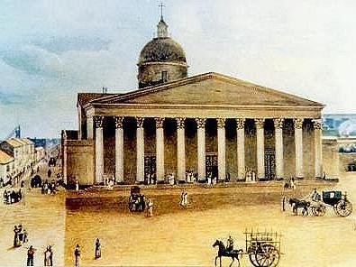 Katedrála v Buenos Aires v roce 1829.