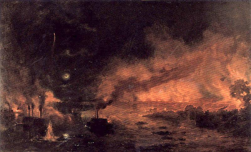 Př. Moema, 1866. Olej na látce.