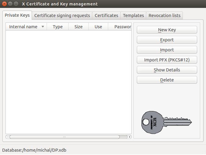 Generování certifikátů pomocí nástroje Easy-RSA a softwaru XCA operačním systému Ubuntu 14.