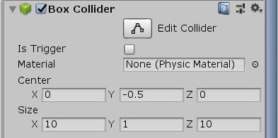 Mince Minci potom přidáme skript Mince a protože její collider už není trigger, bude kolize vyvolávat jinou funkci.