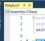 3 Pokračujeme void Update() Debug.Log("UPDATE: " + this.