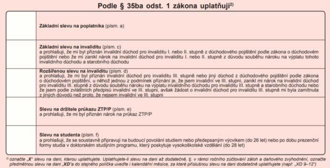Ve zbytku této sekce zaměstnanec vyplní své údaje. Když zaměstnanec v průběhu zdaňovacího období změní trvalé bydliště, není nutné kvůli tomu vyplňovat nové prohlášení.
