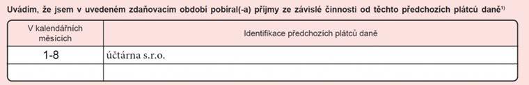 Identifikace plátce daně (název) = plátce daně je zaměstnavatel, u kterého je zaměstnanec v době podání žádosti zaměstnán.