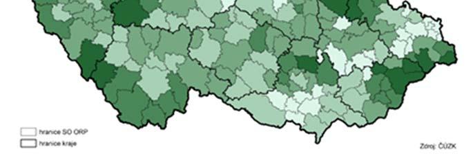 4: Pečovat o prostředí obce a stabilizovat dlouhodobé využívání krajiny a zamezit její degradaci Regionální centra jsou často městy s vysokým podílem zeleně na katastru obce.