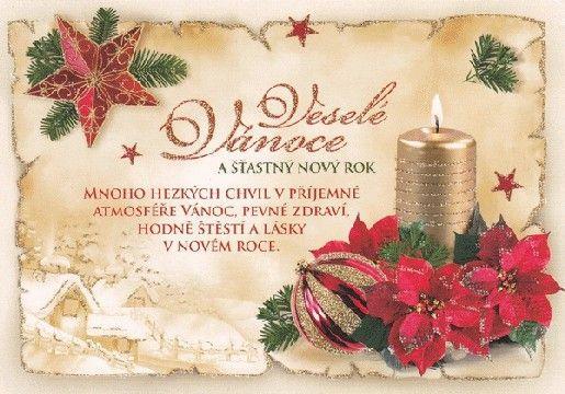 Krásné vánoční svátky, rodinnou pohodu a