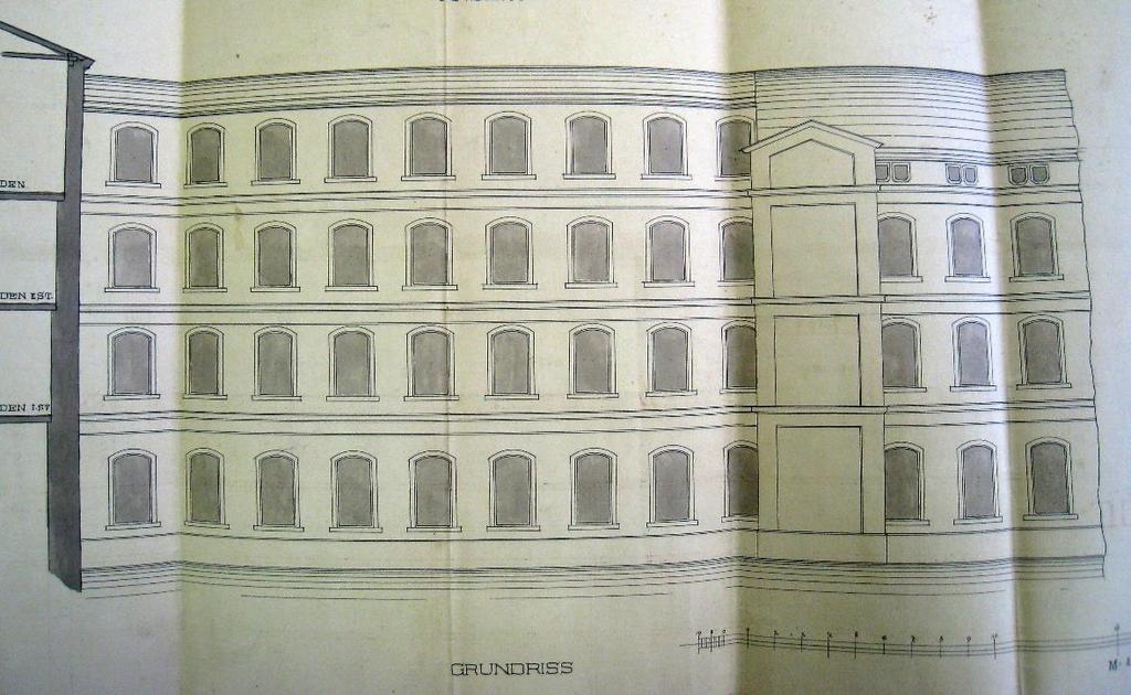 34) Stavební nákres levého