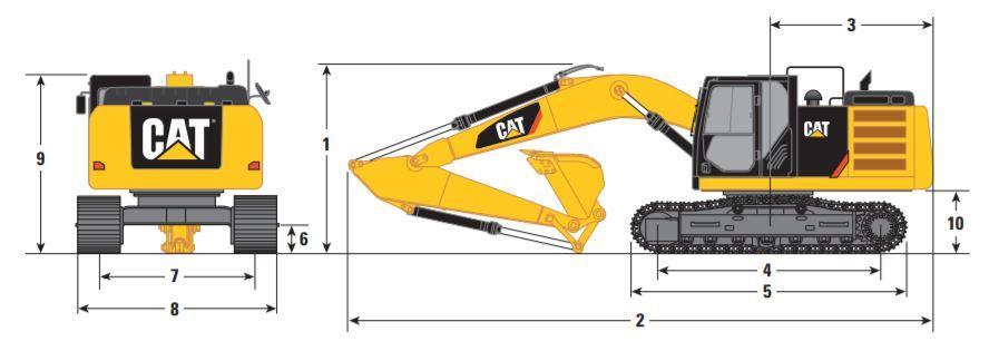 1. Pásové rypadlo Caterpillar 323F Pásové rypadlo Caterpillar 323F bude provádět výkopové