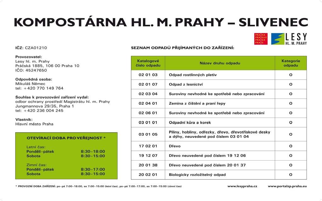 Přijímat se bude odpad rostlinného původu, jako je suché listí, tráva, větve, dřevo, piliny a odřezky, zemina nebo zbytky z kuchyně,