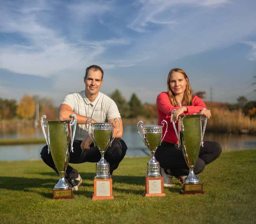 GOLF Hostivař magazín nejen o golfu Mistři Anežka a Ondřej vyhráli jamkovku i hru na rány.