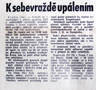 V případě Jana Zajíce už se v tisku objevila