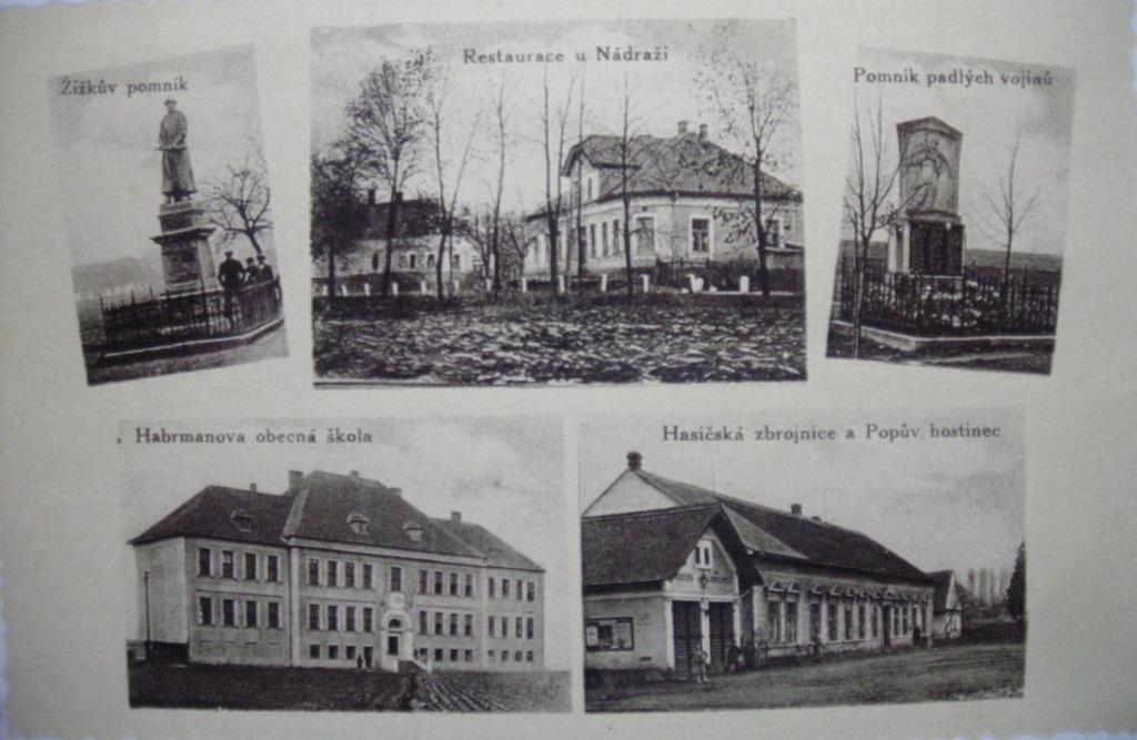 Za povšimnutí stojí zcela volná, nezastavěná prostranství za pomníkem a sochou Jan Žižky.