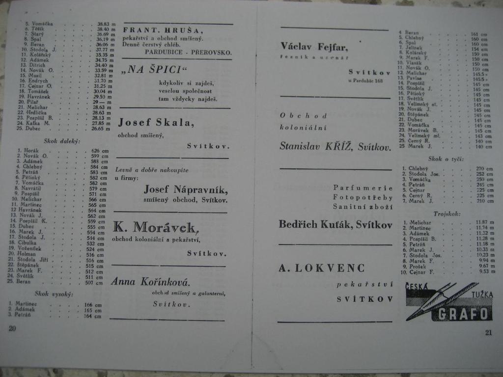 Svítkově z roku 1941 (převzato