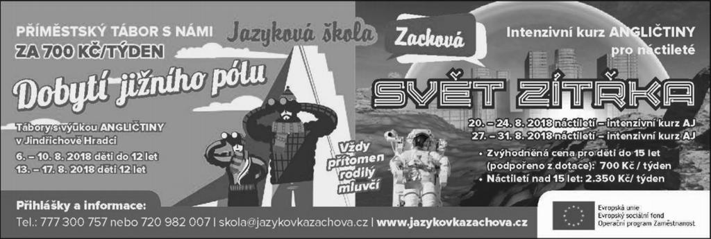 Přehled plánovaných akcí v Kardašově Řečici: 20. 06. 2018 Olympijský běh z Červené Lhoty Řečické zajímavosti IV VI/2018 34 23. 06. 2018 Pouťový turnaj 2018 dětský mezinárodní turnaj 23. 06. 2018 Pouťové pódium 2018 (Luboš Pospíšil & 5P a další) 30.