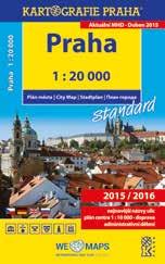 10 000 9788073932220 970 660 mm (složená 121 230 mm) 59 Kč Prag Karte touristischer Attraktionen, 1 : 10 000
