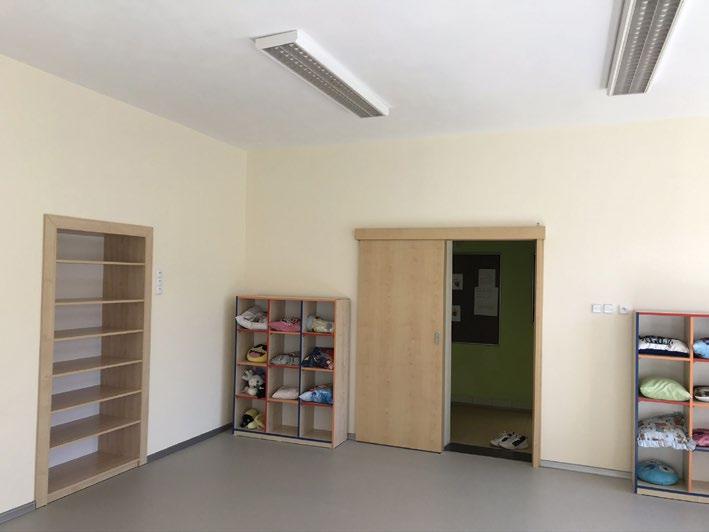 Děti již nově opravenou hernu využívají.