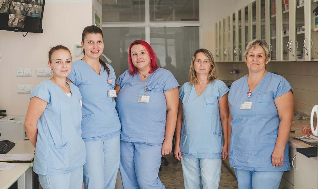 Sanitárky Chirurgického oddělení: Marta Mauerová, Svitlana