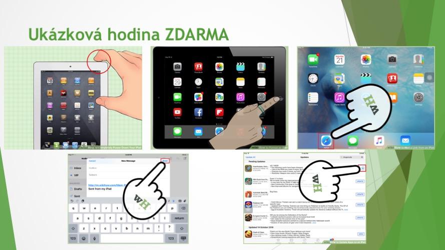 Obrázek 23: Slide s ukázkovým kurzem Zdroj: vlastní