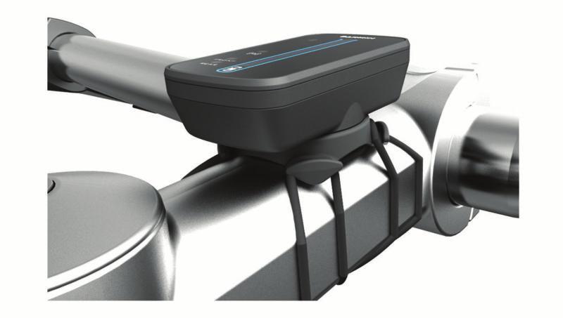 Přehled zařízení Varia RDU Tlačítko zařízení Čidlo okolního světla Kontrolka stavu připojení Stavové kontrolky FRONT (přední) a REAR (zadní) Indikátor úrovně nebezpečí Kontrolka stavu nabíjení
