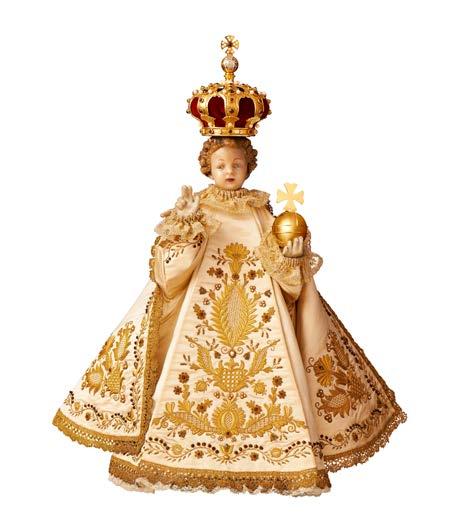 Šaty podle kalendáře Jezulátko se jako kněz u oltáře převléká do oděvů barvy daného liturgického období, které se řídí podle církevního kalendáře. Obecně se používají čtyři základní barvy.