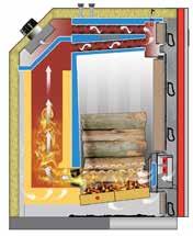 DŘEVOZPLYNUJÍCÍ KOTEL NA 1 M POLENA NA KUSOVÉ DŘEVO O DÉLCE 1/2 M & 1 M NOVINKA 30 45 kw Třída energetické účinnosti Nový kotel Neo-MHV na dřevo je i přes extrémně velkou plnicí komoru opravdový div