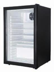 SC 21 - Lednice s prosklenými dveřmi SC 130 - Lednice s prosklenými dveřmi Lednice 360 x 330 x 585 mm Netto váha: 18 kg Příkon: 90 W Teplotní rozpětí: (+25 C, 60% Rh) +0.